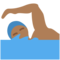 Person Swimming - Medium Black emoji on Twitter